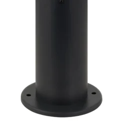 Lindby Sockellampe Statius, anthrazit/klar, Eisen, 45 cm
