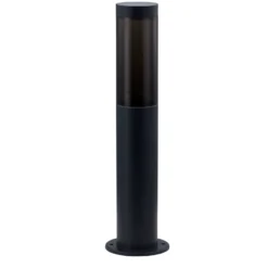 Lindby Sockellampe Statius, anthrazit/klar, Eisen, 45 cm