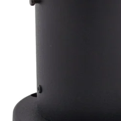 Lindby Sockelleuchte Dangan, schwarz/klar, Höhe 32 cm, Glas