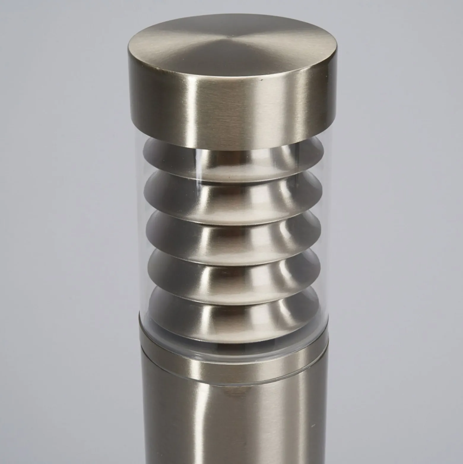 Lindby Sockelleuchte Enja, 50 cm, Edelstahl, IP44, E27