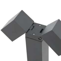 Lindby Sockelleuchte Othil, 2-flg., 50 cm, anthrazit, Metall