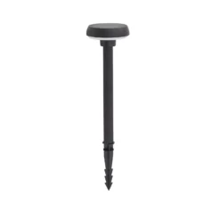 Lindby Solar-LED-Erdspießleuchte Brinca, schwarz, PC, Sensor