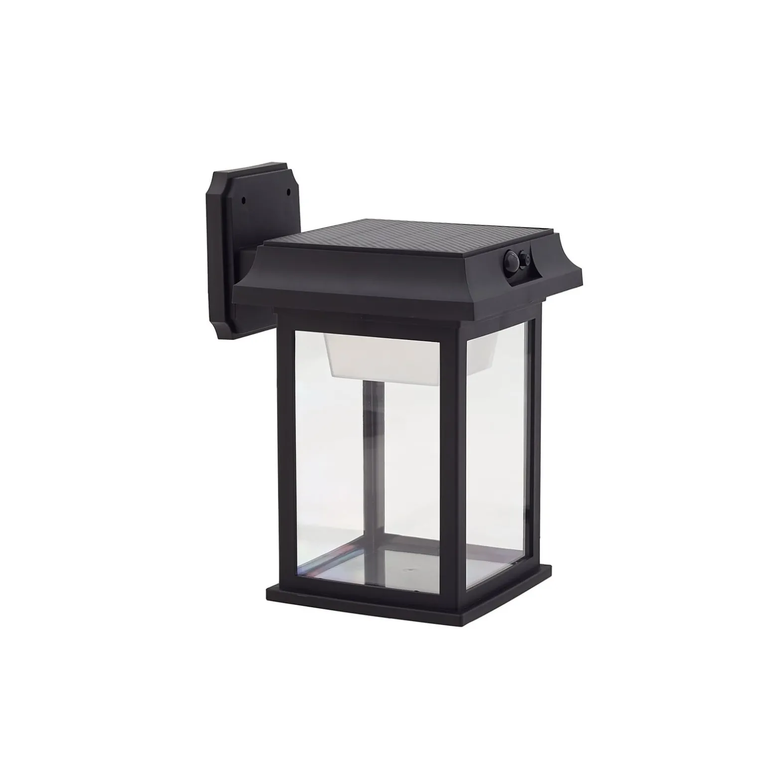 Lindby Solar-LED-Wandleuchte Latarka, Höhe 27,5 cm, Sensor