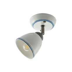 Lindby Strahler Eneas, Höhe 16 cm, weiß, einflammig, Keramik