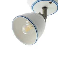 Lindby Strahler Eneas, Höhe 16 cm, weiß, einflammig, Keramik