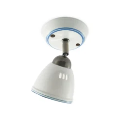 Lindby Strahler Eneas, Höhe 16 cm, weiß, einflammig, Keramik