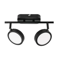 Lindby Strahler Neros, schwarz, 2-flg., 31,5 cm, CCT, Eisen