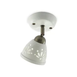 Lindby Strahler Sanrike, Höhe 16 cm, 1-flg., weiß, Keramik