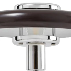 Lindby Tischleuchte Branford, Retro, braun, Glas/Marmor