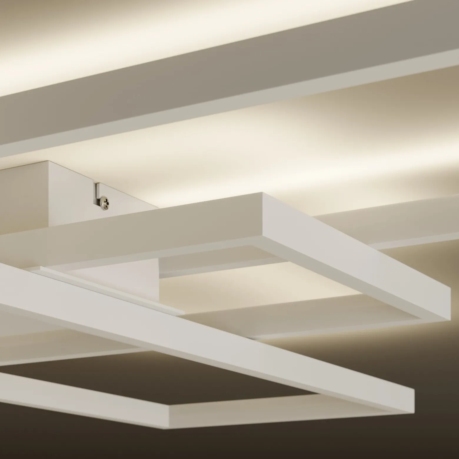 Lindby Tomke LED-Deckenleuchte in Weiß, dimmbar