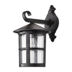 Lindby Wandleuchte Florentine, 35 cm, rostfarben, Alu, IP44