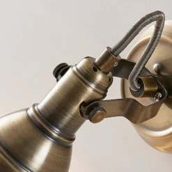 Lindby Wandstrahler Perseas, altmessing, Metall, 16 cm, GU10