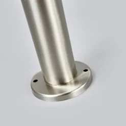 Lindby Wegelampe Noemi, grau, Edelstahl, 80 cm, IP44