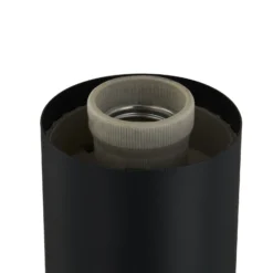 Lindby Wegelampe Statius, anthrazit/klar, Eisen, 100 cm