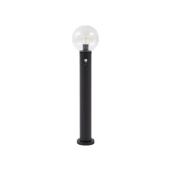 Lindby Wegeleuchte Dangan, klar, 90 cm, Glas, Sensor