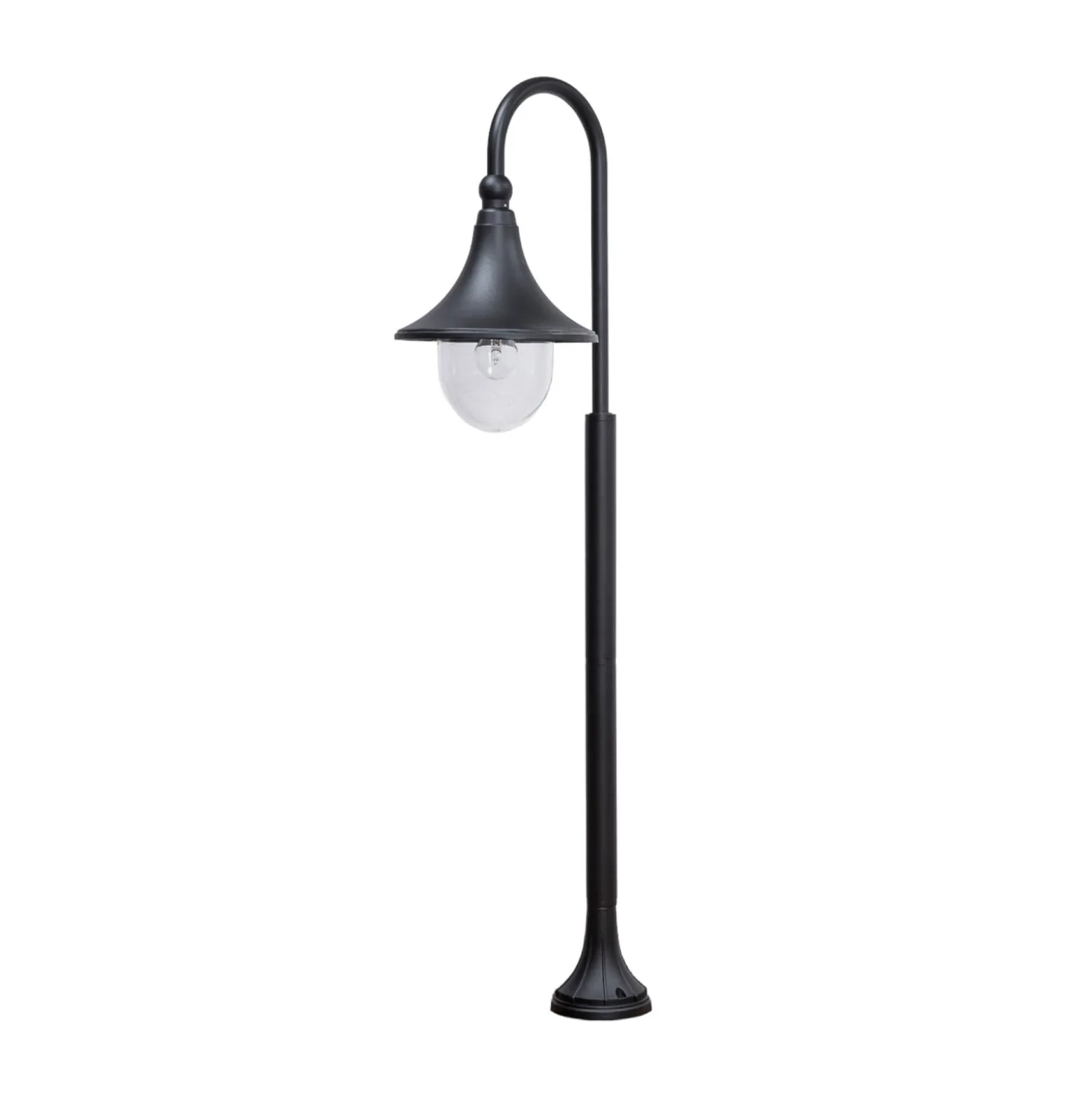 Lindby Wegeleuchte Daphne, 120 cm, schwarz, Metall, E27