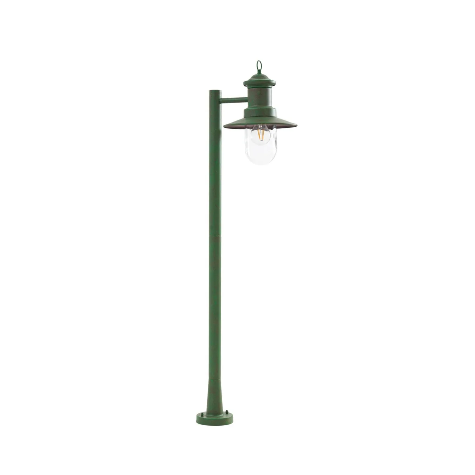 Lindby Wegeleuchte Eloretta, grün, 110 cm, Stahl, IP44, E27