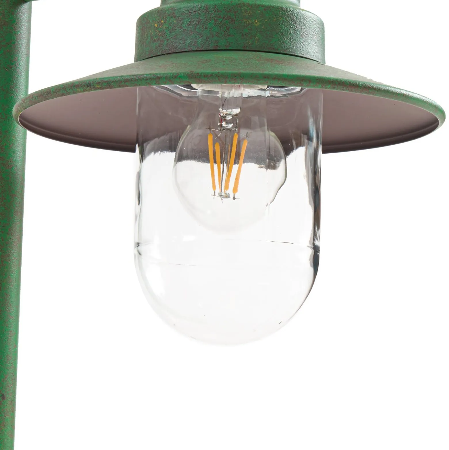 Lindby Wegeleuchte Eloretta, grün, 60 cm, Stahl, IP44, E27