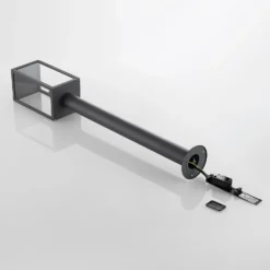 Lindby Wegeleuchte Filimon, 80 cm, anthrazit, IP44, E27