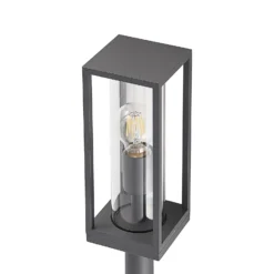 Lindby Wegeleuchte Giavanna, 80 cm, anthrazit, IP44, E27