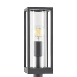 Lindby Wegeleuchte Giavanna, 80 cm, anthrazit, IP44, E27