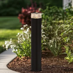 Lindby Wegeleuchte Halvar, 50 cm, schwarz, IP65, GU10