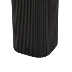 Lindby Wegeleuchte Halvar, 80cm, schwarz, IP65, GU10, Sensor