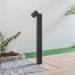 Lindby Wegeleuchte Othil, 80 cm hoch, anthrazit, Metall