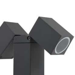 Lindby Wegeleuchte Othil, 2-flg., 80 cm, anthrazit, Metall