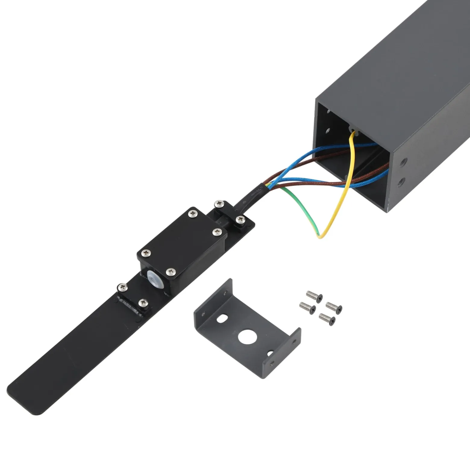 Lindby Wegeleuchte Othil, 2-flg., 80 cm, anthrazit, Metall