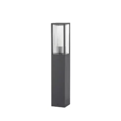 Lindby Wegeleuchte Peldar, anthrazit/geriffelt, 80 cm