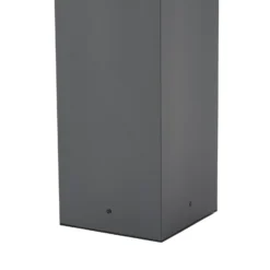 Lindby Wegeleuchte Peldar, anthrazit/geriffelt, 80cm, Sensor