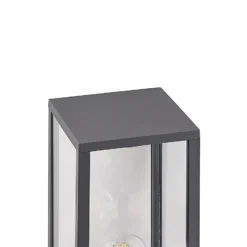 Lindby Wegeleuchte Peldar, anthrazit/klar, 80 cm
