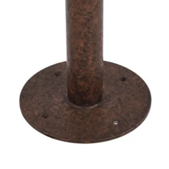 Lindby Wegeleuchte Zayn, rostfarben, Glas, Höhe 109 cm, IP65