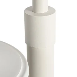 Lindby Wegeleuchte Zayn, weiß, Glas, Höhe 109 cm, IP65