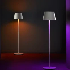 LOOM DESIGN LED-Akku-Stehleuchte Modi, CCT, RGB, weiß