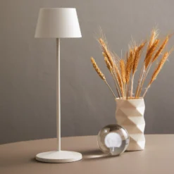LOOM DESIGN LED-Akku-Terrassenleuchte Modi, weiß 36 cm CCT