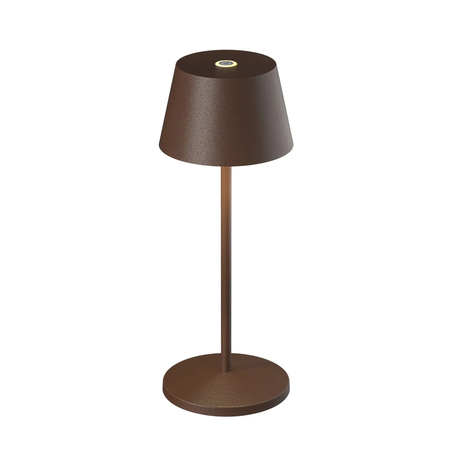 LOOM DESIGN LED-Akku-Tischleuchte Modi Micro, IP65, corten