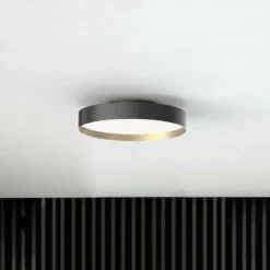 LOOM DESIGN LED-Deckenlampe Lucia schwarz/goldfarben Ø 45 cm