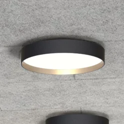 LOOM DESIGN LED-Deckenlampe Lucia schwarz/goldfarben Ø 45 cm