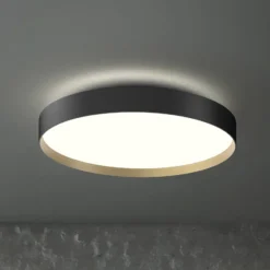 LOOM DESIGN LED-Deckenlampe Lucia schwarz/goldfarben Ø 60 cm