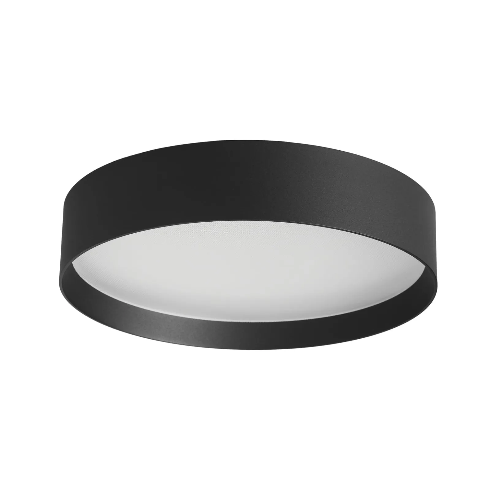 LOOM DESIGN LED-Deckenleuchte Lucia, schwarz, Ø 35 cm Alu