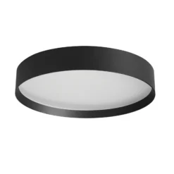 LOOM DESIGN LED-Deckenleuchte Lucia, schwarz, Ø 45 cm Alu