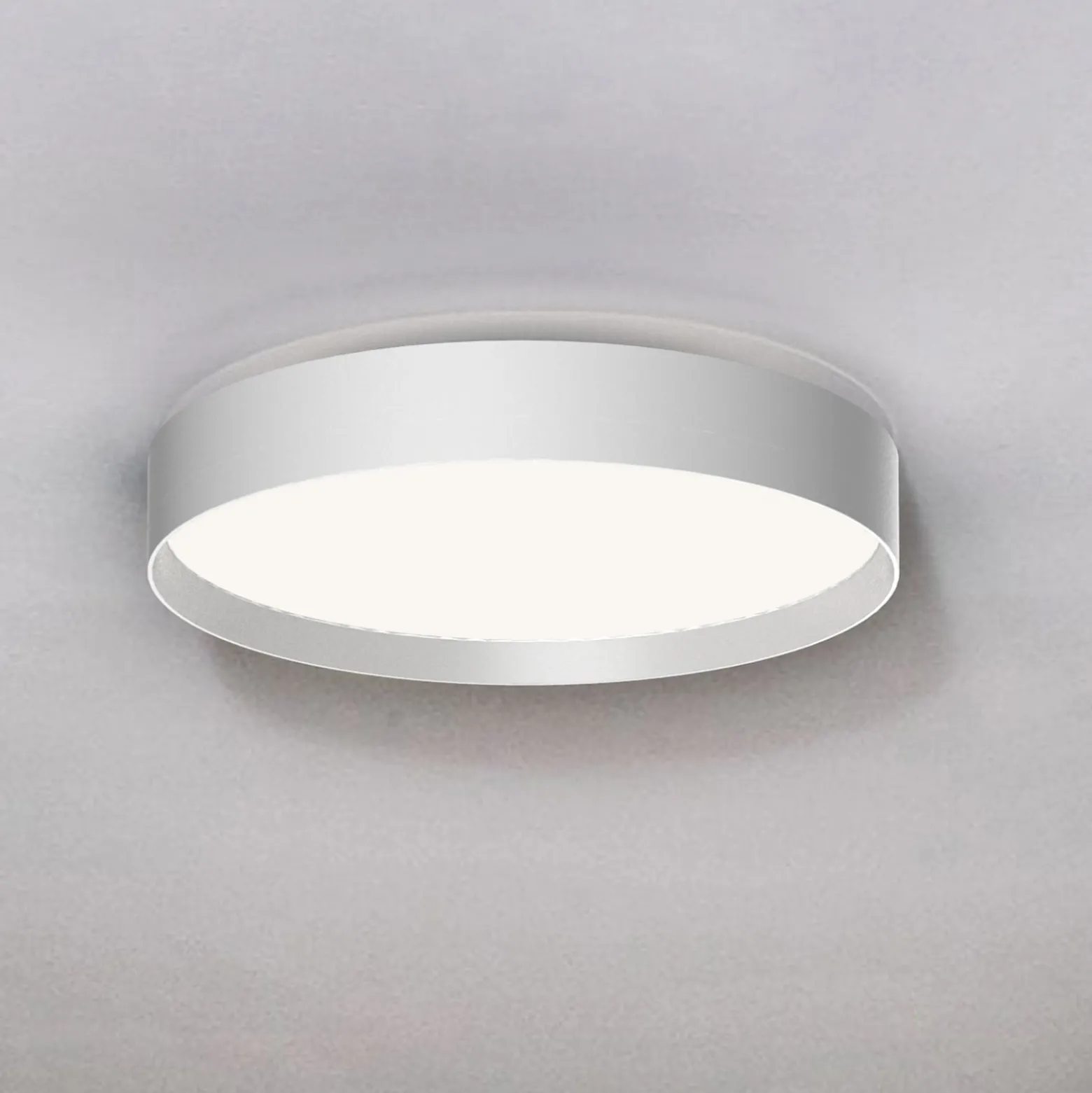 LOOM DESIGN LED-Deckenleuchte Lucia, weiß, Ø 35 cm Aluminium