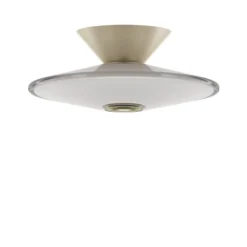 LOOM DESIGN LED-Deckenleuchte weiß, grau, Glas, Ø 20 cm