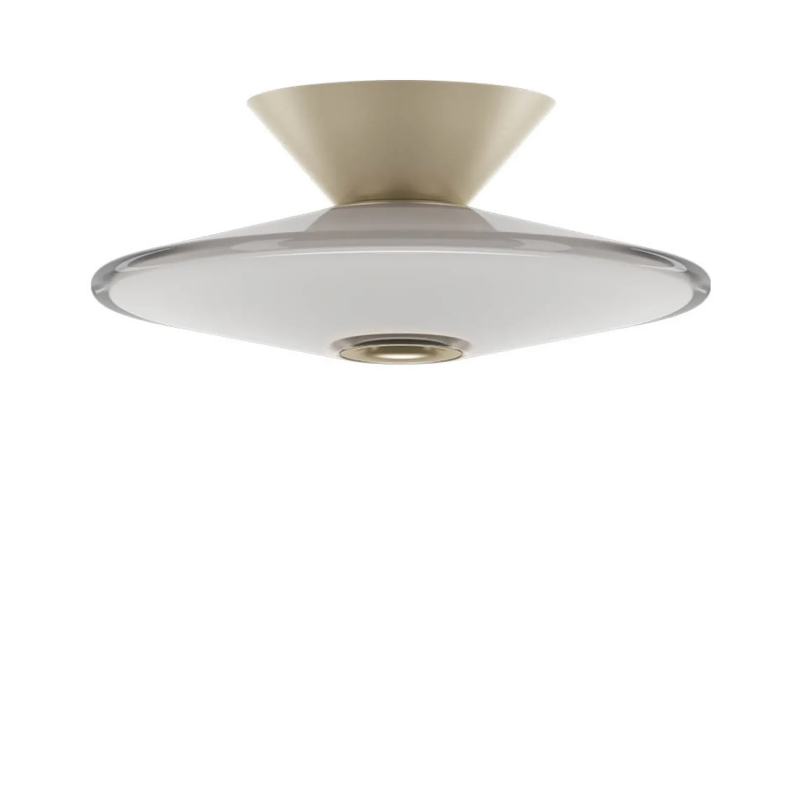 LOOM DESIGN LED-Deckenleuchte weiß, grau, Glas, Ø 20 cm