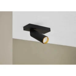 LOOM DESIGN LED-Deckenleuchte X-Beam, 1-flg., schwarz/gold
