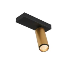 LOOM DESIGN LED-Deckenleuchte X-Beam, 1-flg., schwarz/gold