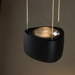 LOOM DESIGN LED-Hängelampe Air, schwarz, 13 cm, Alu