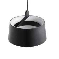 LOOM DESIGN LED-Hängelampe Cookie, schwarz Aluminium Ø 15 cm